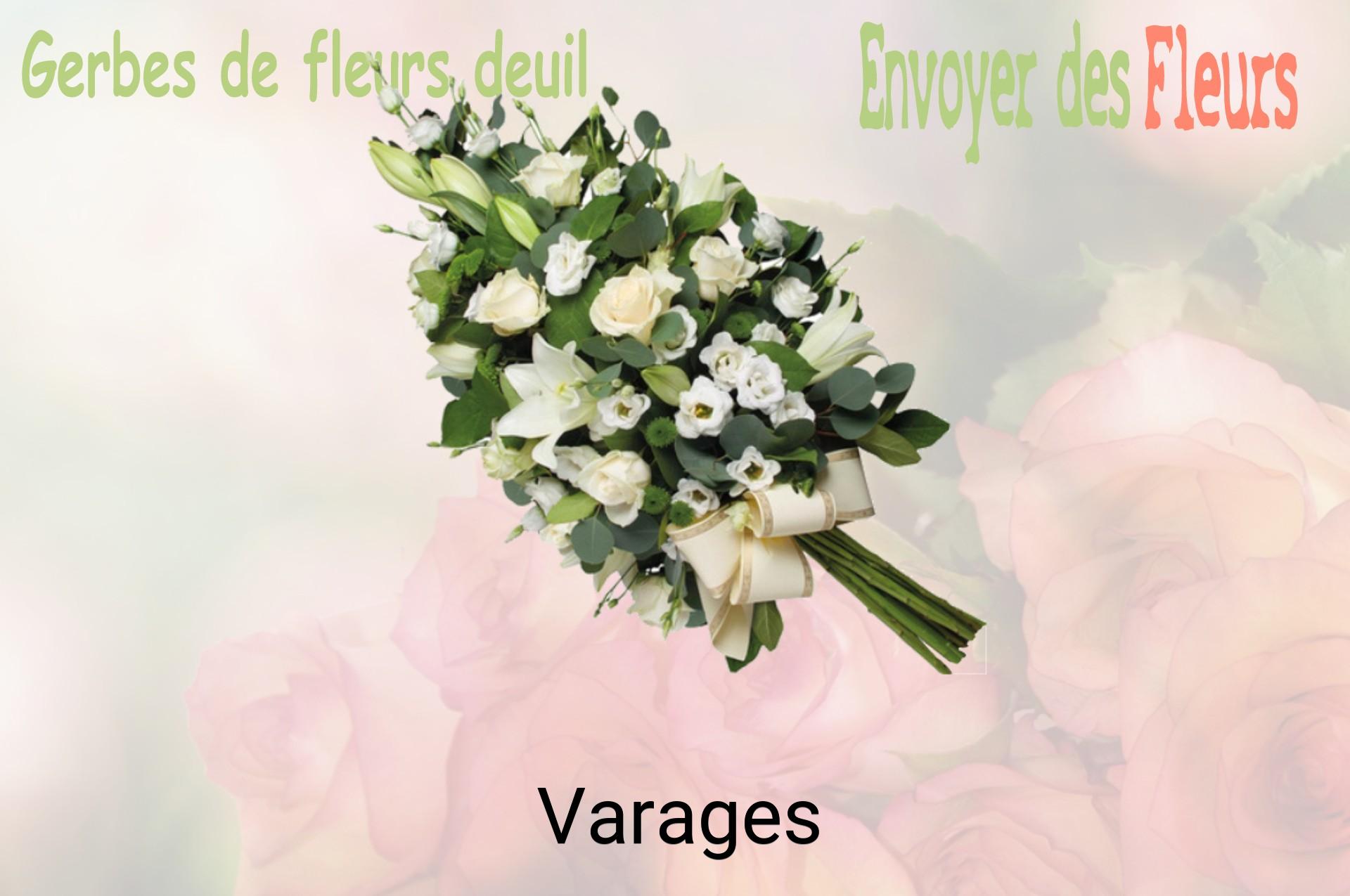 Gerbe de fleurs de deuil livrée à Varages